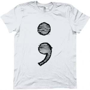 Semi Colon design T-Shirt